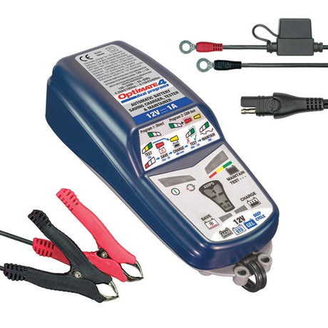 TECMATE OPTIMATE 4 DUAL PROGRAM CHARGER (TM - 341) - DRIVEN Canada's Powersports 5425006145411TM - 341