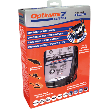 TECMATE OPTIMATE 7 SELECT CHARGER (TM - 251) - DRIVEN Canada's Powersports 5425006144513TM - 251