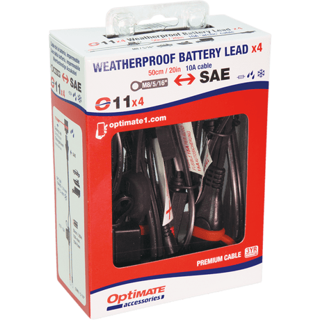 TECMATE OPTIMATE CABLE O - 11 4PK (O - 11X4) - DRIVEN Canada's Powersports 5425006140997O - 11X4