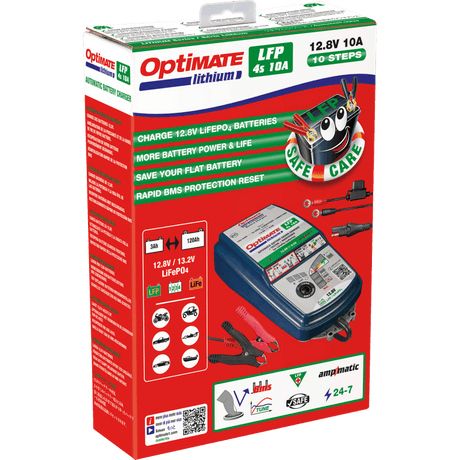 TECMATE OPTIMATE LITHIUM 4S 10A (TM - 275) - DRIVEN Canada's Powersports 5425006140607TM - 275