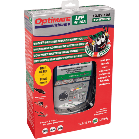 TECMATE OPTIMATE LITHIUM 4S 10A (TM - 275) - DRIVEN Canada's Powersports 5425006140607TM - 275