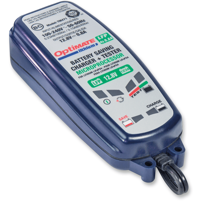 TECMATE OPTIMATE LITHIUM CHARGER (TM - 471) - DRIVEN Canada's Powersports 5425006145718TM - 471