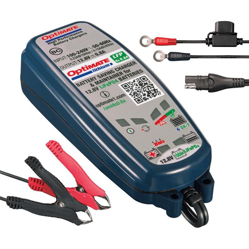 TECMATE OPTIMATE LITHIUM CHARGER (TM - 471) - DRIVEN Canada's Powersports 5425006145718TM - 471