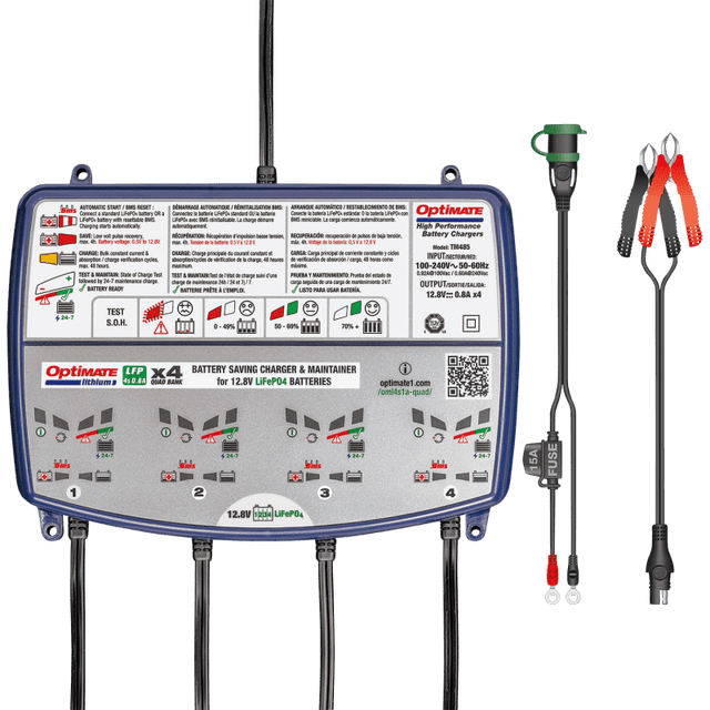 TECMATE OPTIMATE LITHIUM CHARGER (TM - 485) - DRIVEN Canada's Powersports 5425006145855TM - 485