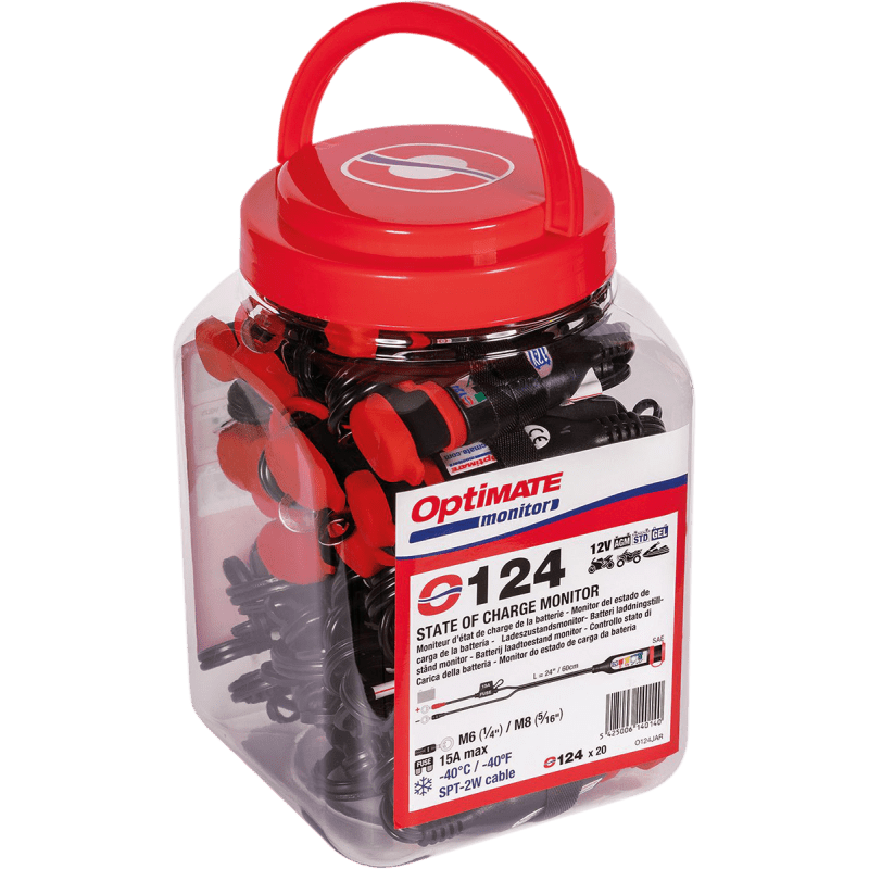 TECMATE OPTIMATE MNTR O - 124 20PK (O - 124JAR) - DRIVEN Canada's Powersports 5425006140140O - 124JAR