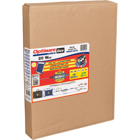 TECMATE OPTIMATE SLR DUO 20W TRVL (TM522 - D2TK) - DRIVEN Canada's Powersports 5425006144827TM522 - D2TK