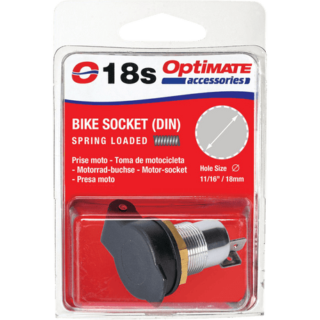 TECMATE OPTIMATE SOCKET DIN FLIP (O - 18S) - DRIVEN Canada's Powersports 107A18SO - 18S