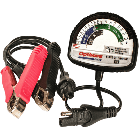 TECMATE OPTIMATE TEST  SOC TESTER ALL 12V LEAD/LITHIUM (TS - 127) - DRIVEN Canada's Powersports 5425006140270TS - 127