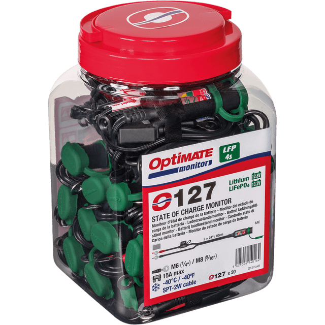 TECMATE SAE CABLE 1/4" 5/16" (M6 - M8) WITH LED DISP. (JAR OF 20) (O - 127JAR) - DRIVEN Canada's Powersports 107A127JARO - 127JAR