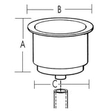 THMARINE CUP HOLDER, STAINLESS STEEL (LCH - 1SS - DP) - DRIVEN Canada's Powersports 733572060508LCH - 1SS - DP