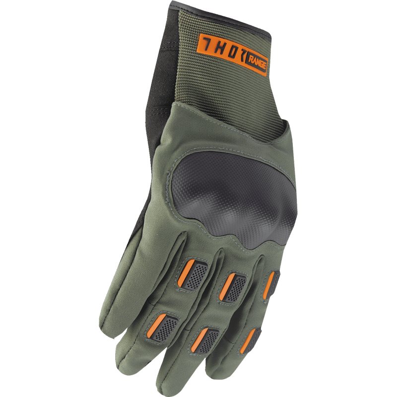 THOR GLOVE RANGE Army/Orange Front - Driven Powersports