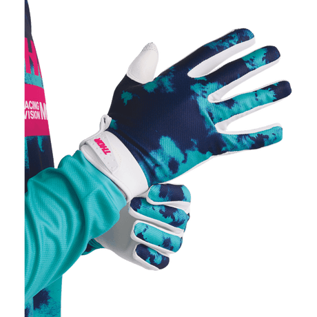 THOR GLOVES LAUNCHMODE BLEACH WHT/AQ - DRIVEN Canada's Powersports 3330 - 83253330 - 8325