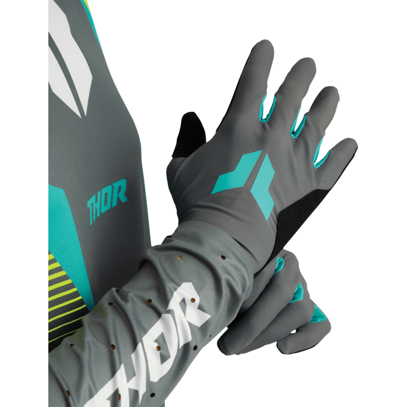 THOR GLOVES WMN SPORTMODE ICONIC GY/AQ - DRIVEN Canada's Powersports 3331 - 02803331 - 0280