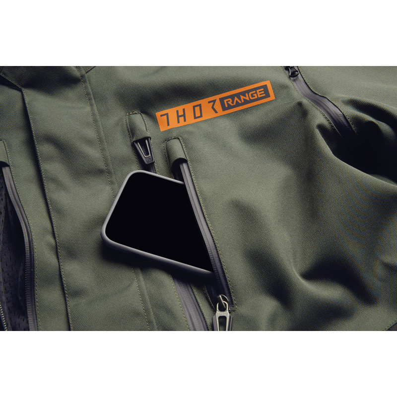 THOR JACKET RANGE Army/Orange Detail - Driven Powersports