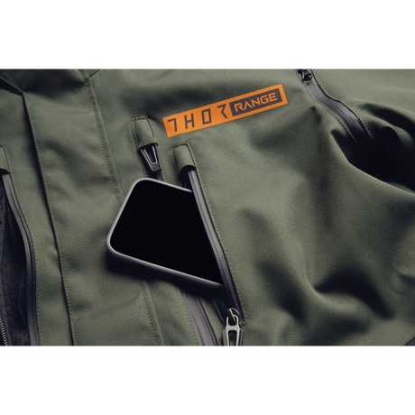 THOR JACKET RANGE Army/Orange Detail - Driven Powersports