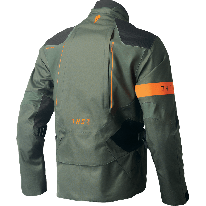 THOR JACKET RANGE Army/Orange Back - Driven Powersports