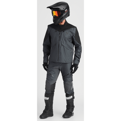 THOR JACKET TERRAIN Charcoal Front - Driven Powersports
