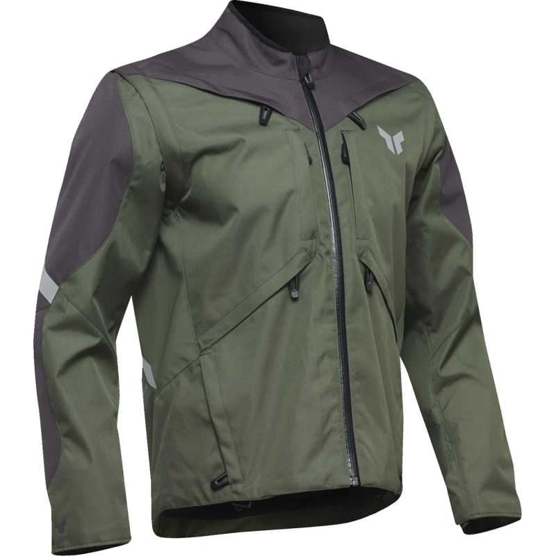 THOR JACKET TERRAIN Army/Charcoal Front - Driven Powersports
