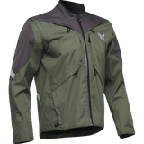 THOR JACKET TERRAIN Army/Charcoal Front - Driven Powersports