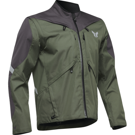 THOR JACKET TERRAIN Army/Charcoal Front - Driven Powersports