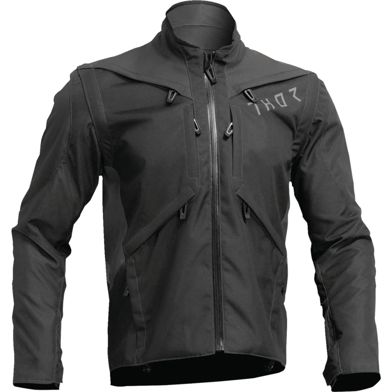 THOR JACKET TERRAIN Black/Charcoal Front - Driven Powersports