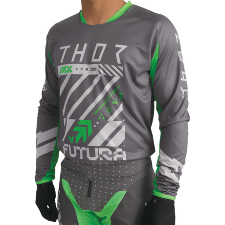 THOR JERSEY LAUNCHMODE FUTURA CHAR/GRN - DRIVEN Canada's Powersports 2910 - 84182910 - 8418