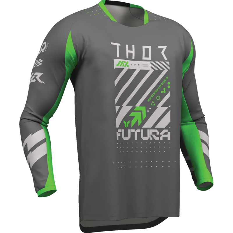 THOR JERSEY LAUNCHMODE FUTURA CHAR/GRN - DRIVEN Canada's Powersports 2910 - 84182910 - 8418