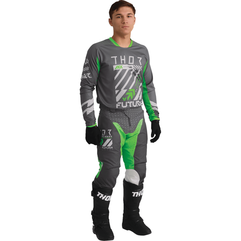 THOR JERSEY LAUNCHMODE FUTURA CHAR/GRN - DRIVEN Canada's Powersports 2910 - 84182910 - 8418