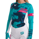 THOR JERSEY WMN LAUNCHMODE BLEACH WT/AQ - DRIVEN Canada's Powersports 2911 - 03452911 - 0345