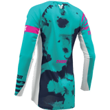 THOR JERSEY WMN LAUNCHMODE BLEACH WT/AQ - DRIVEN Canada's Powersports 2911 - 03452911 - 0345