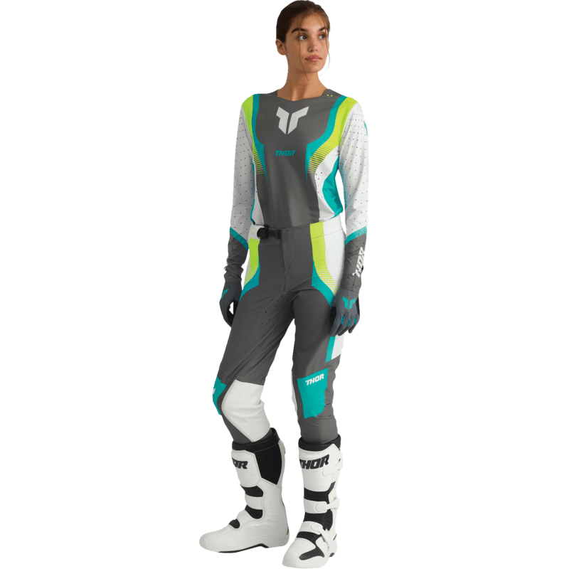 THOR JERSEY WMN SPORTMODE VELOCITY GY/AQ - DRIVEN Canada's Powersports 2911 - 03352911 - 0335