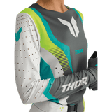 THOR JERSEY WMN SPORTMODE VELOCITY GY/AQ - DRIVEN Canada's Powersports 2911 - 03352911 - 0335