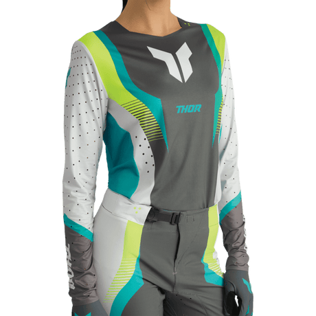 THOR JERSEY WMN SPORTMODE VELOCITY GY/AQ - DRIVEN Canada's Powersports 2911 - 03352911 - 0335