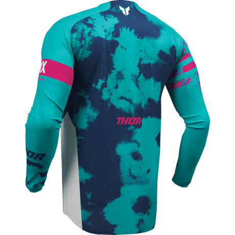 THOR JERSEY YTH LAUNCHMODE BLEACH WT/AQ - DRIVEN Canada's Powersports 2912 - 25842912 - 2584