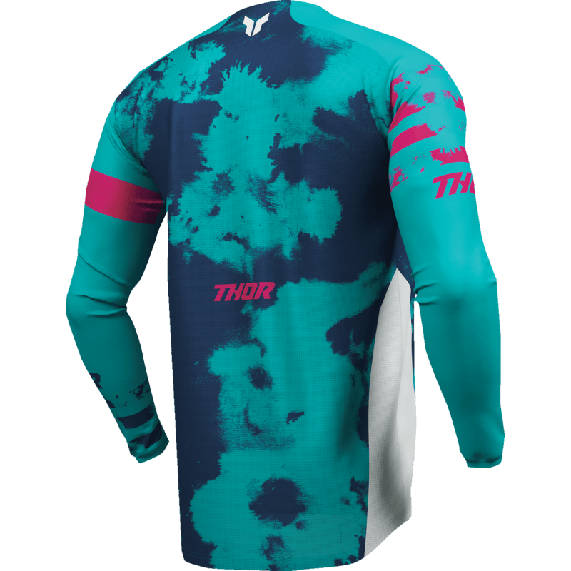 THOR JERSEY YTH LAUNCHMODE BLEACH WT/AQ - DRIVEN Canada's Powersports 2912 - 25842912 - 2584