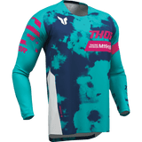 THOR JERSEY YTH LAUNCHMODE BLEACH WT/AQ - DRIVEN Canada's Powersports 2912 - 25842912 - 2584