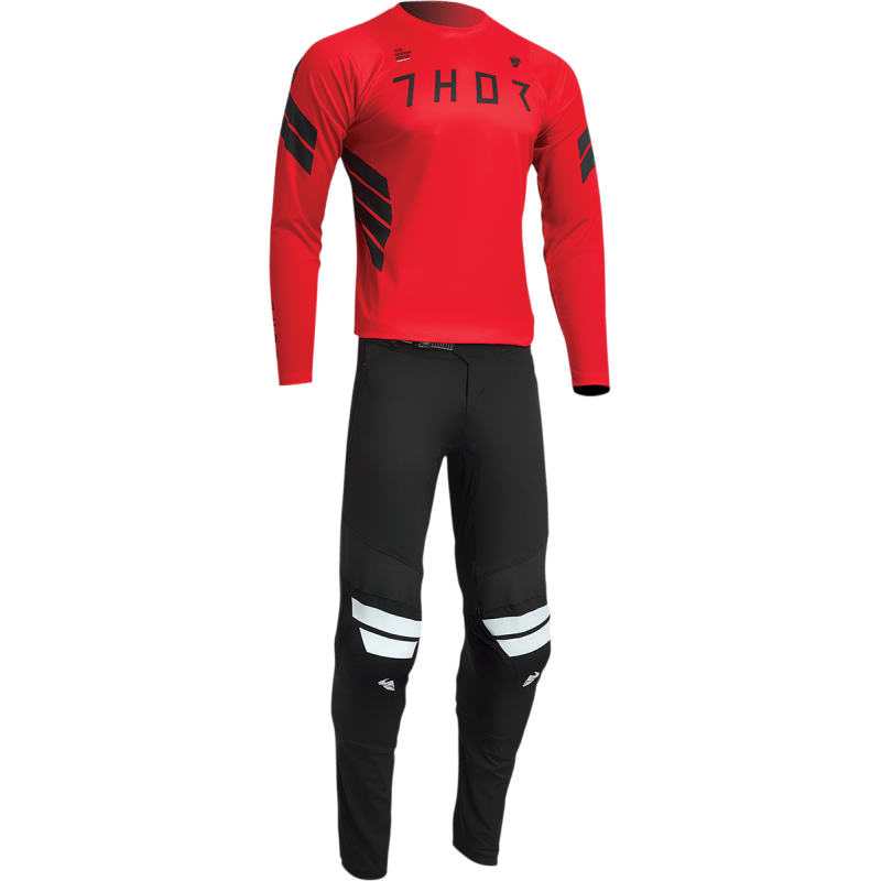 THOR PANT THOR ASSIST Black Front - Driven Powersports