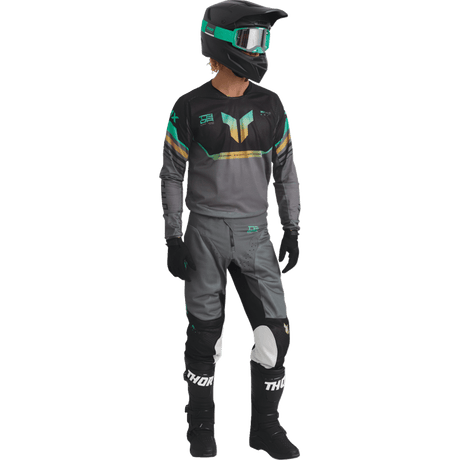 THOR PANT LAUNCHMODE - VENT RAPTOR BLK/CHAR - DRIVEN Canada's Powersports 2901 - 123492901 - 12349