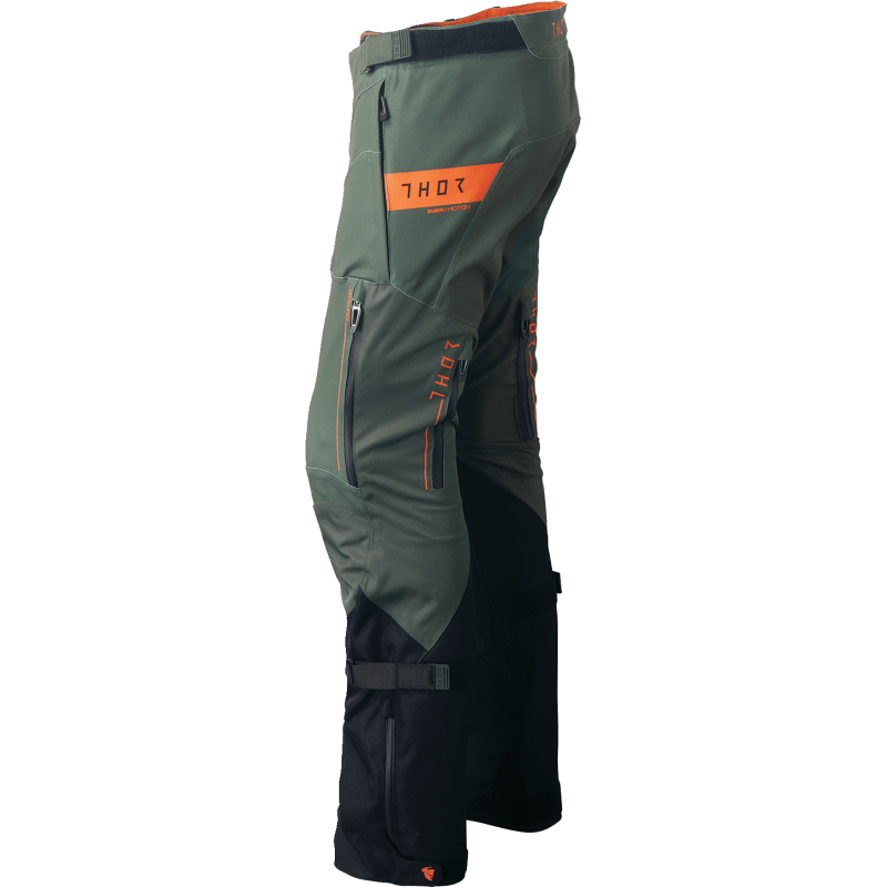 THOR PANT RANGE Army/Orange Left Side - Driven Powersports
