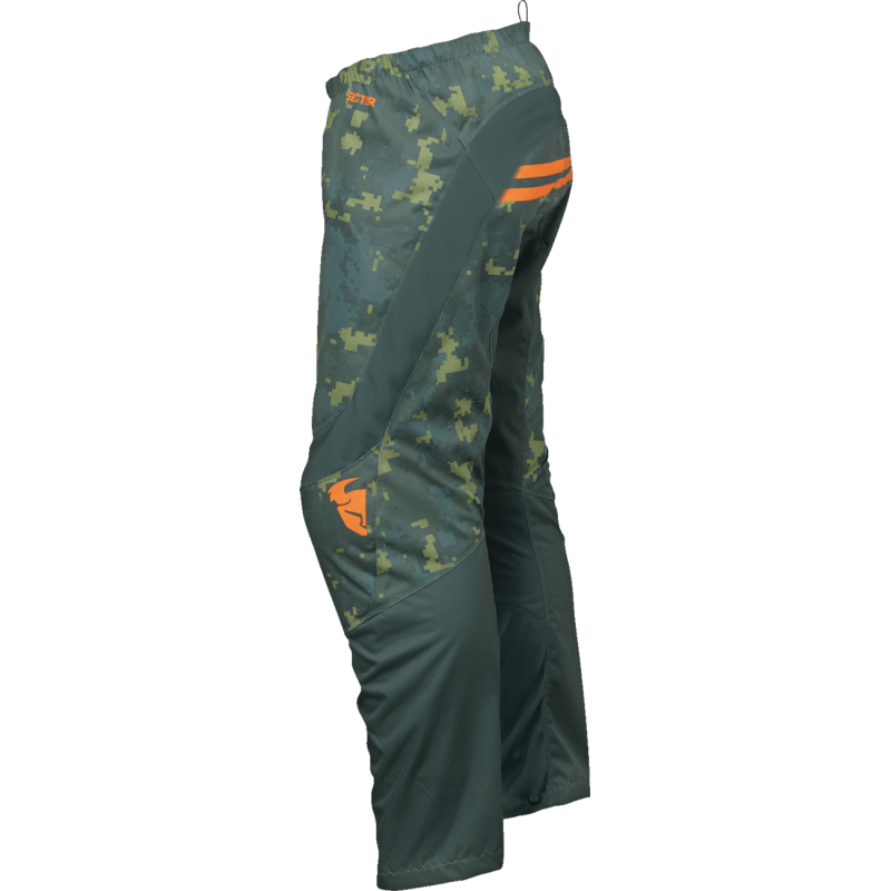 THOR PANT SCTR DIGI Green/Camo Left Side - Driven Powersports