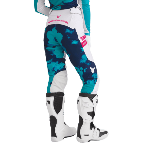 THOR PANT WMN LAUNCHMODE BLEACH WHT/AQ - DRIVEN Canada's Powersports 2902 - 04172902 - 0417