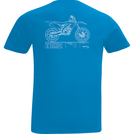 THOR TEE TDLR BLUEPRINT COBALT 2T (3032 - 3868) - DRIVEN Canada's Powersports 3032 - 38683032 - 3868