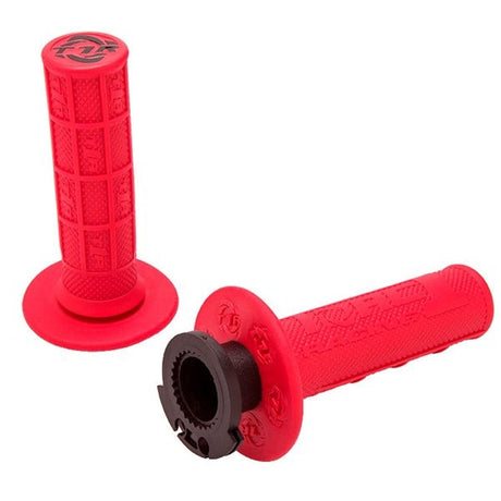 Torc1 Defy Hole Shot MX Lock On Grips 1/2 Waffle Green/Includes - DRIVEN Canada's Powersports 9999990127463750-0402