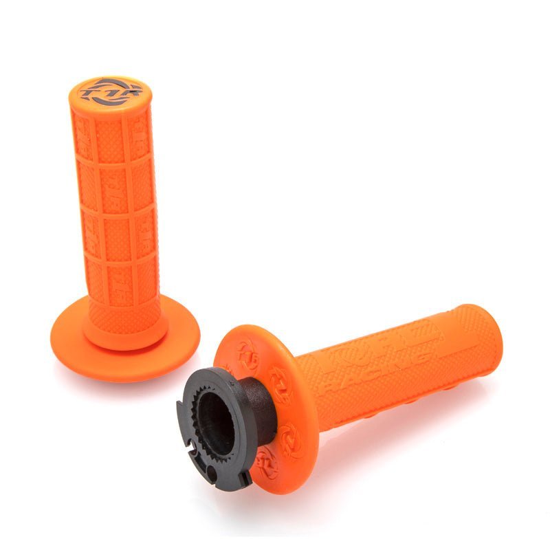 Torc1 Defy Hole Shot MX Lock On Grips 1/2 Waffle Green/Includes - DRIVEN Canada's Powersports 9999990127533750-0502