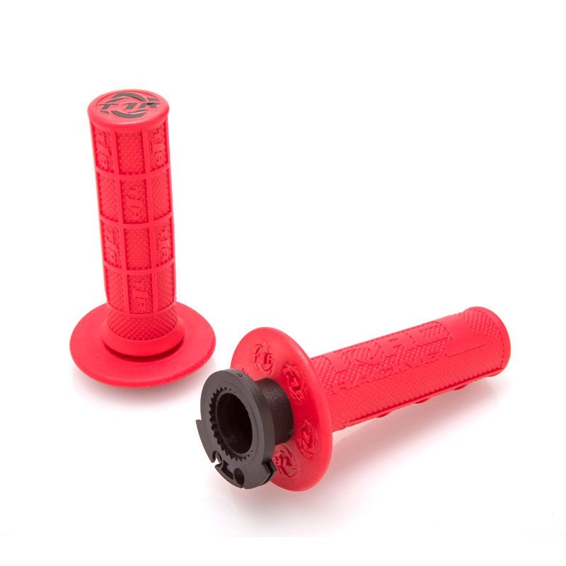 Torc1 Defy Hole Shot MX Lock On Grips 1/2 Waffle Green/Includes - DRIVEN Canada's Powersports 9999990127533750-0502