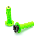 Torc1 Defy Hole Shot MX Lock On Grips 1/2 Waffle Green/Includes - DRIVEN Canada's Powersports 9999990127533750-0502