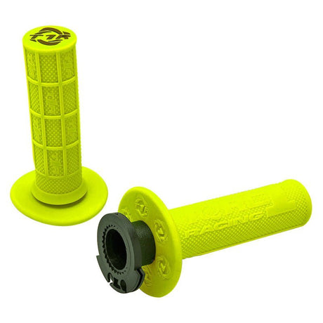 TORC1 DEFY HOLE SHOT MX LOCK ON GRIPS 1/2 WAFFLE YELLOW / INCLUDES, 4S KIT - Driven Powersports Inc.9999990140303750 - 0602
