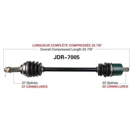 TRAKMOTIVE AXLE COMPL JDEERE (JDR - 7005) - Driven Powersports Inc.844084078063JDR - 7005