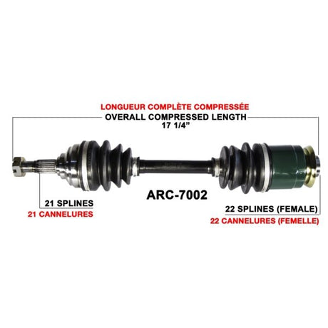 TRAKMOTIVE COMPLETE AXLE (ARC - 7002) - Driven Powersports Inc.844084079985ARC - 7002