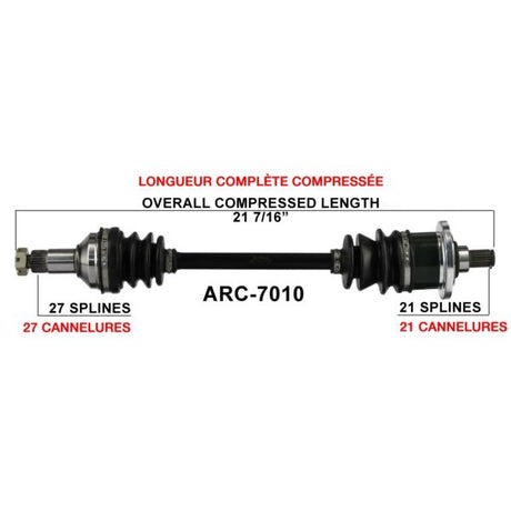 TRAKMOTIVE COMPLETE AXLE (ARC - 7010) - Driven Powersports Inc.844084079190ARC - 7010